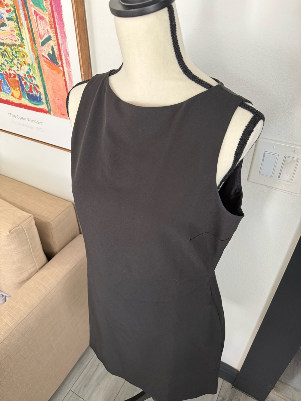 NWT Marcella Jessica Dress Black Mini Dress With Pockets Size M - Picture 6 of 10